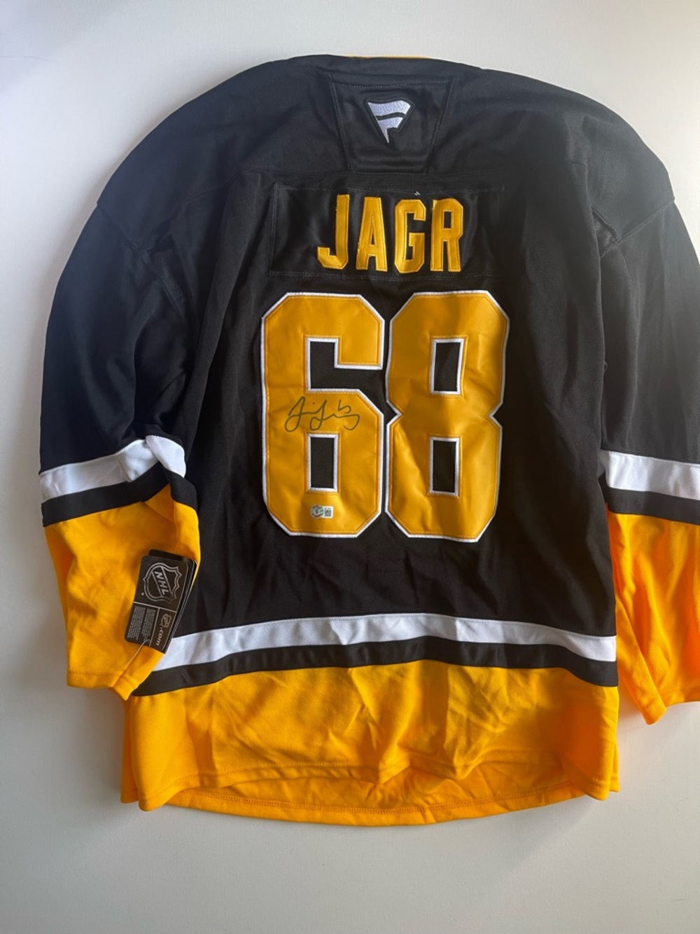 Jaromir Jagr Signed Pittsburgh Penguins Fanatics Authentic Pro Jersey 54Beckett